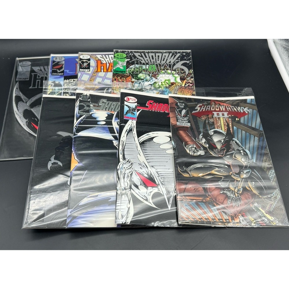 ShadowHawk Comic Lot Image Comics #1 #2 #3 #4 ShadowHawk II III Foil Cover